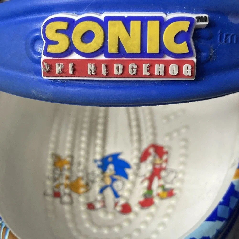 Crocs Sonic Hedgehog Classic Clog Kids 5 J Blue Kidcore Gamercore Video Game Fun - Picture 10 of 11